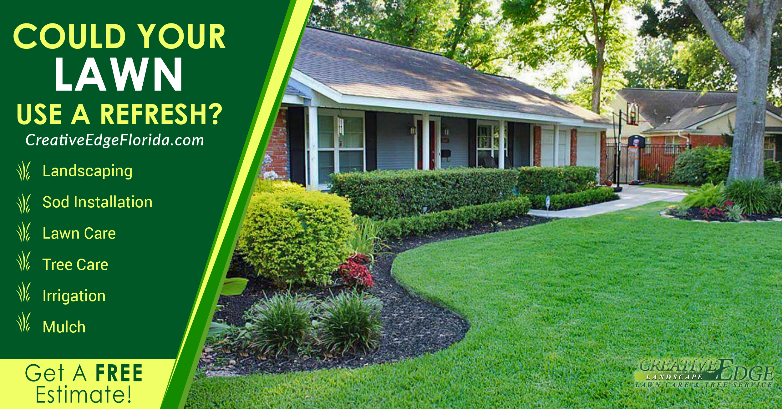 creative edge landscape and lawn care llc 863area com landscape ad