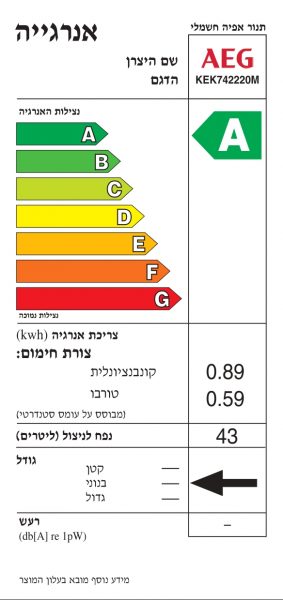 תווית אנרגיה KEK742220M