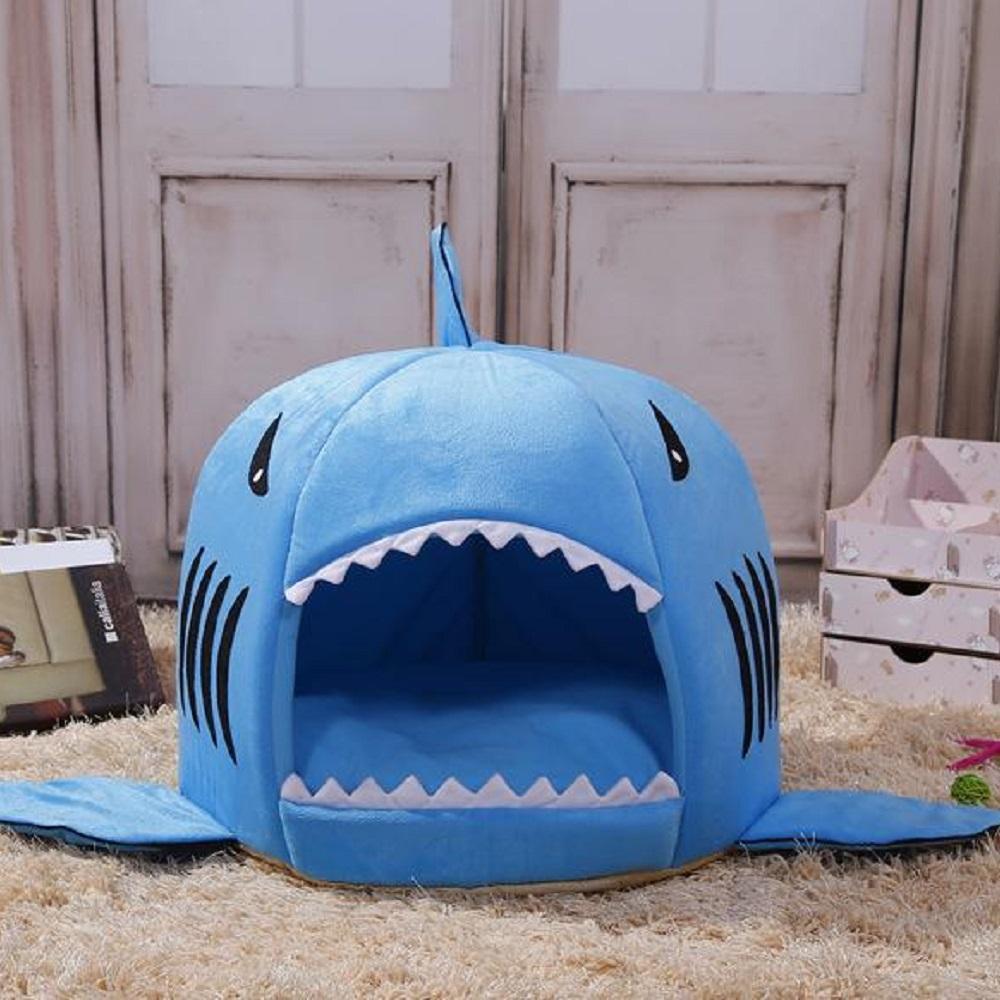 Washable Shark Pet House Cave Dog Bed® Best Gadget Store