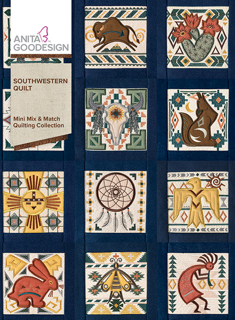 Southwestern Quilt 15 Unique Quilt Block Designs Anita Goodesign Southwest patchwork