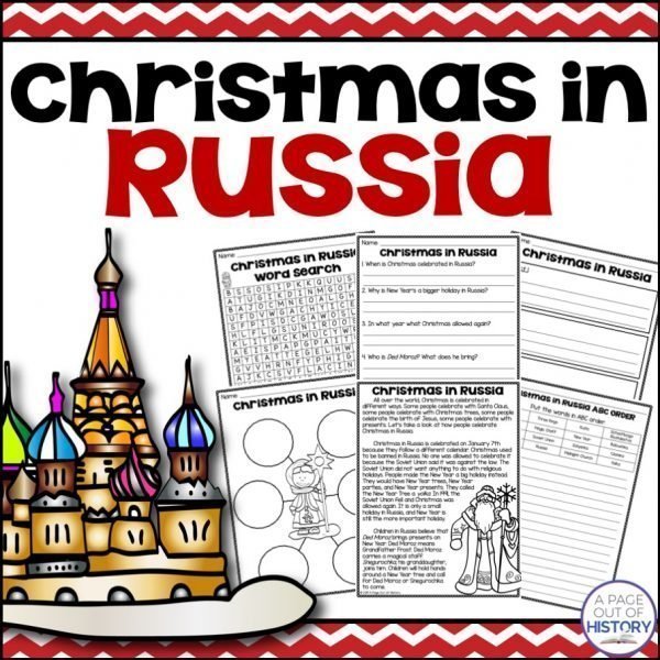 Christmas In Russia Christmas Around The World Social Studies Unit