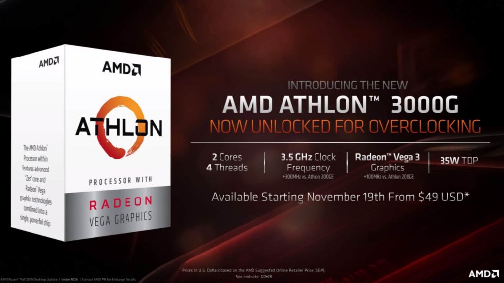 AMD Thlon 3000G