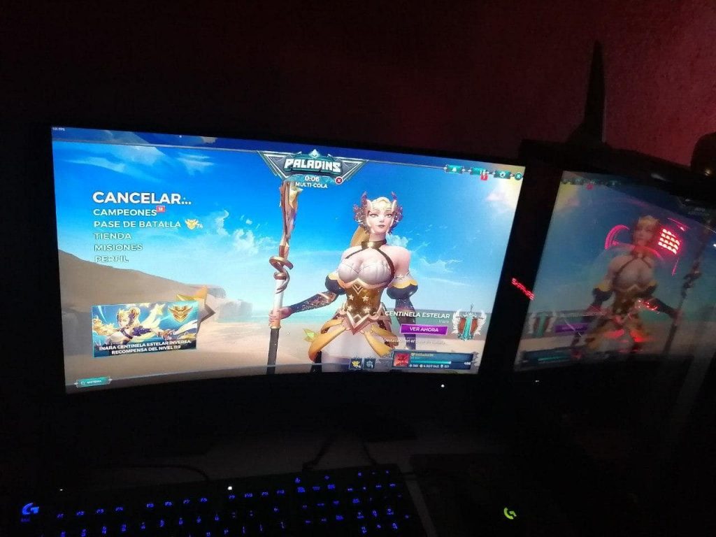 Paladins en el monitor Gigabyte