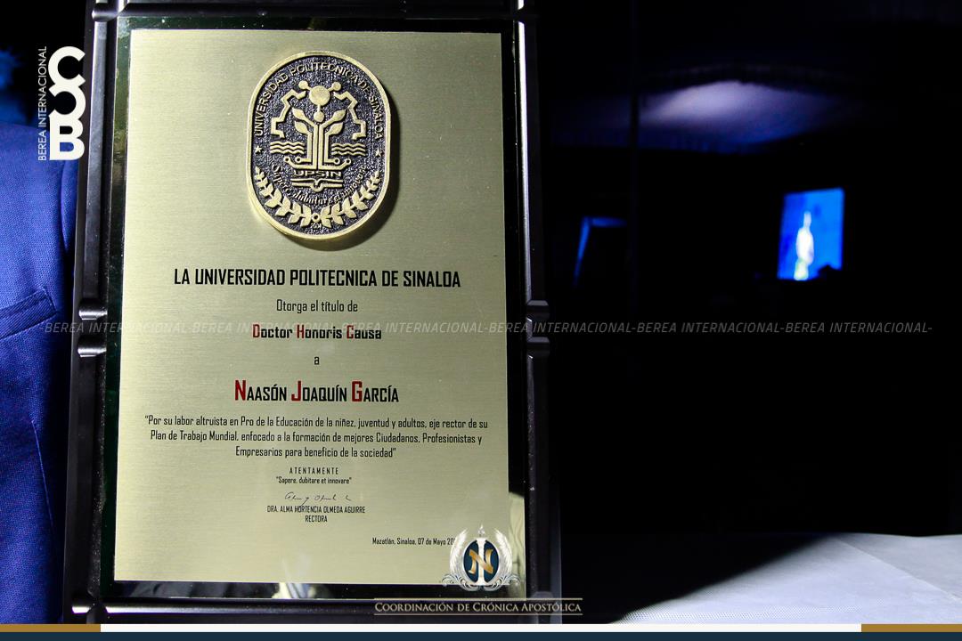 Reconocimiento al Apóstol de Jesucristo por su aportación a la class=