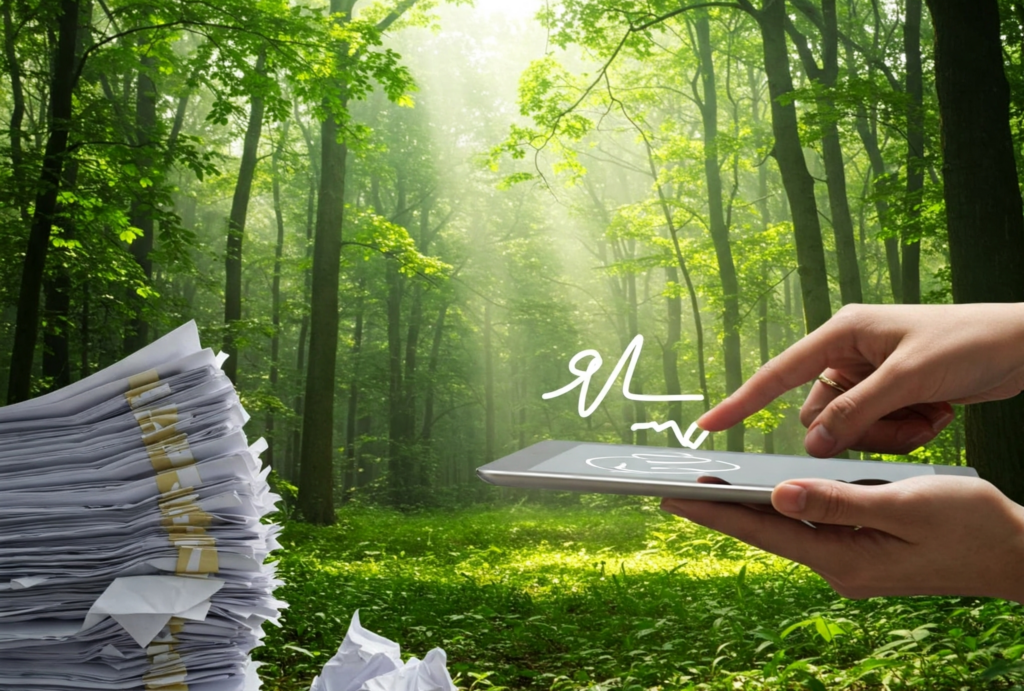 Sustentabilidade e Assinatura Digital: Como Reduzir o Uso de Papel na Sua Empresa