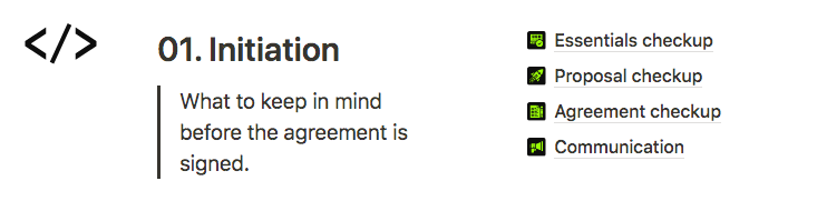 Initiation Stage: What to consider before signing the agreement?
