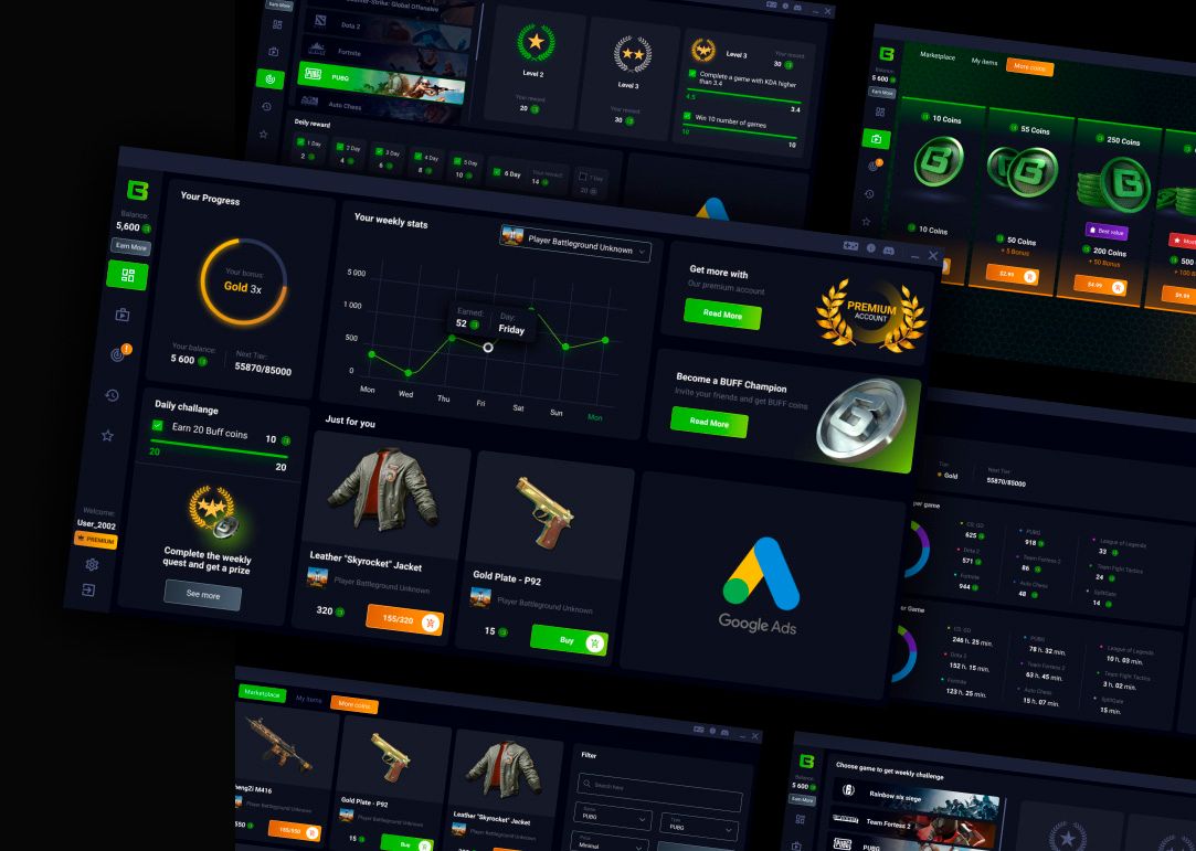 Buff is a popular loyalty program for gamers. It rewards gamers just for playing.
