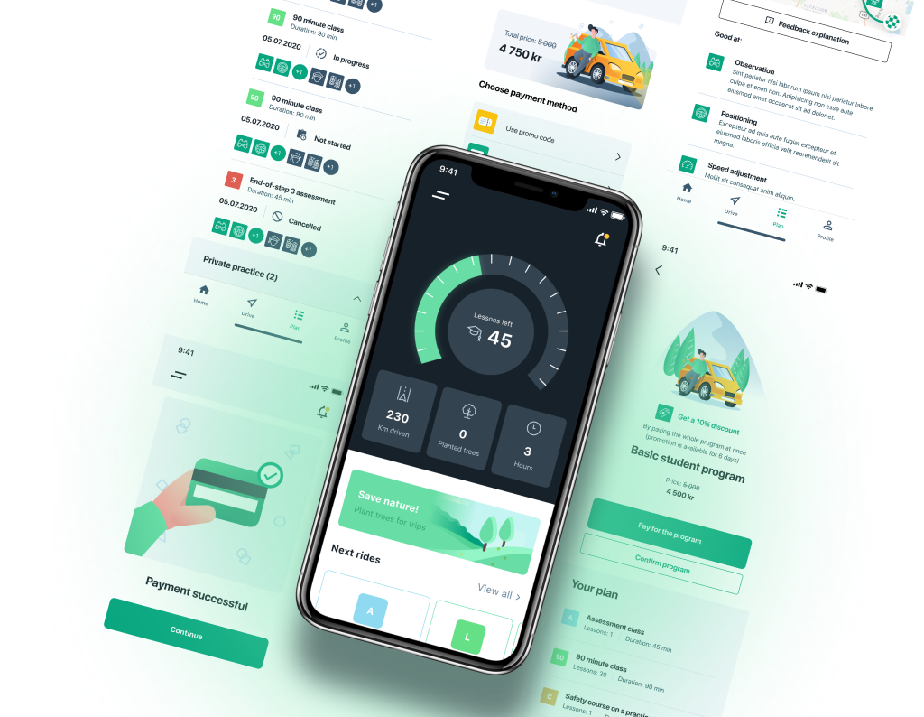 Kör is an online platform in Norway which allows booking driving programs & lessons online.
