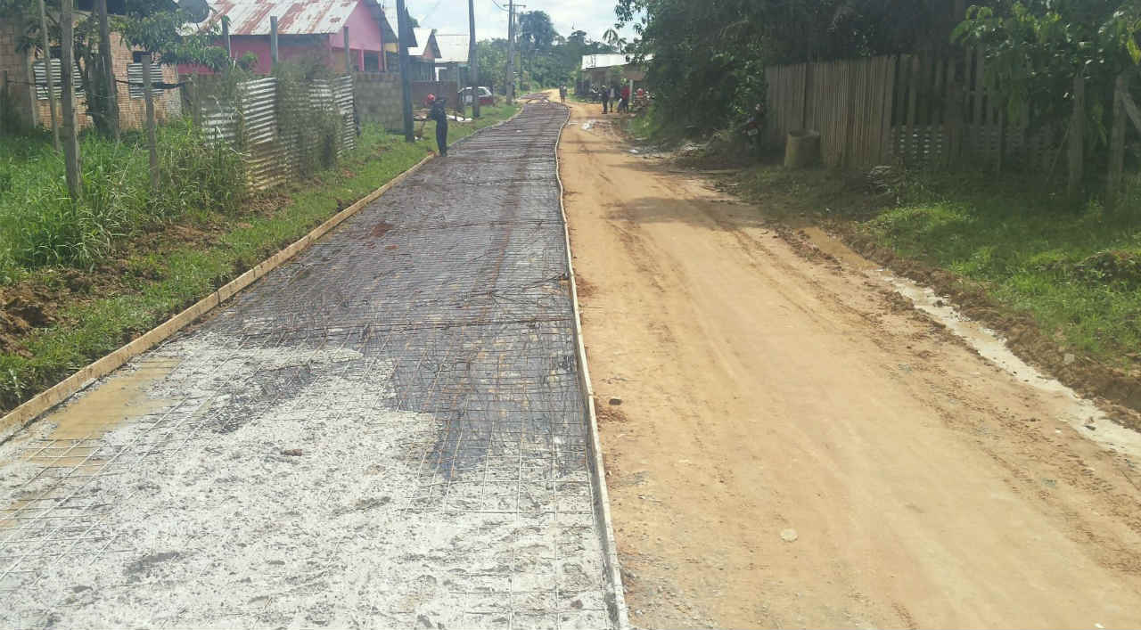 Obras de recuperação avançam no sistema viário de Tabatinga