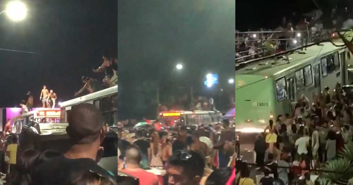Bloco do Parque 10 acaba em vandalismo e confusão