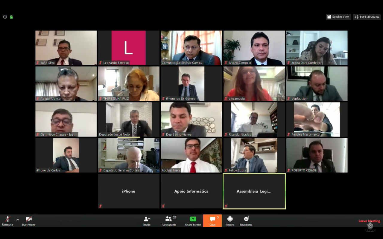 Aleam realiza primeira sessão online