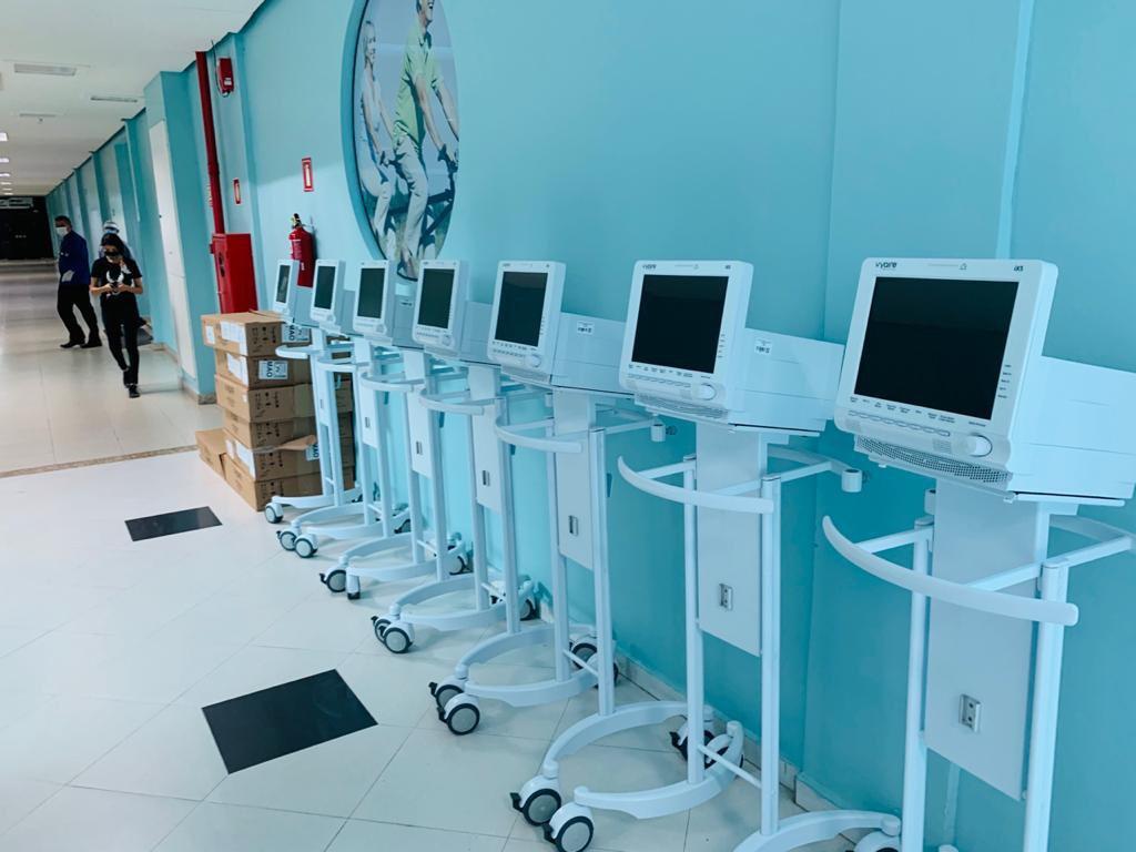 Hospital Nilton Lins recebe nove respiradores