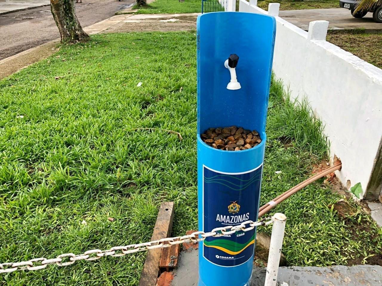 Interior do Amazonas ganha pias comunitárias no combate ao coronavírus