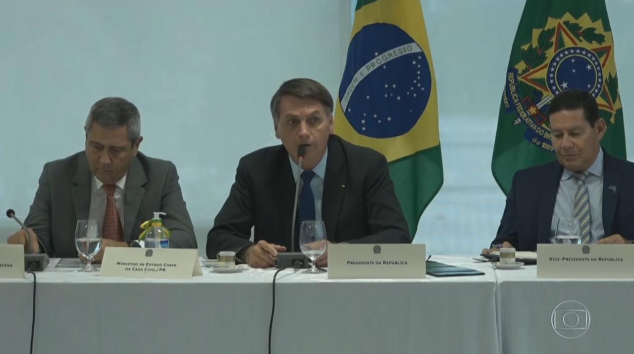 Bolsonaro xingou Arthur Neto e governadores do RJ e SP em reunião ministerial