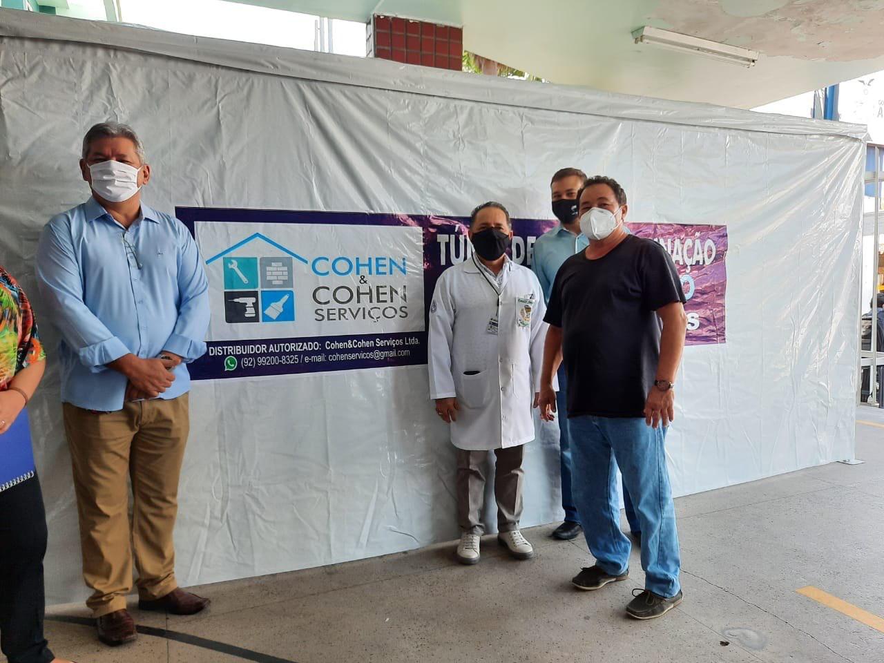 Fundação Alfredo da Matta recebe doação de túnel de descontaminação