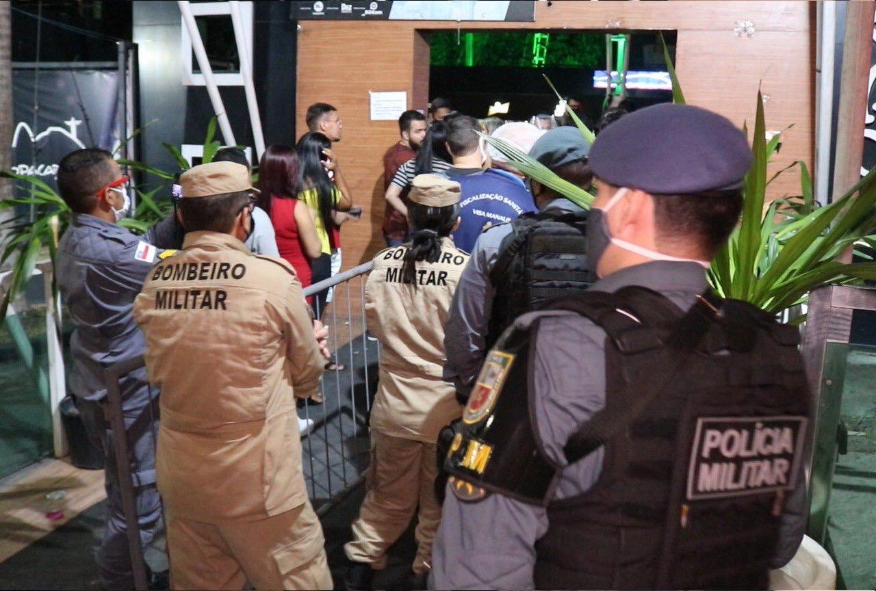 Sete estabelecimentos são fechados por descumprir decreto em Manaus