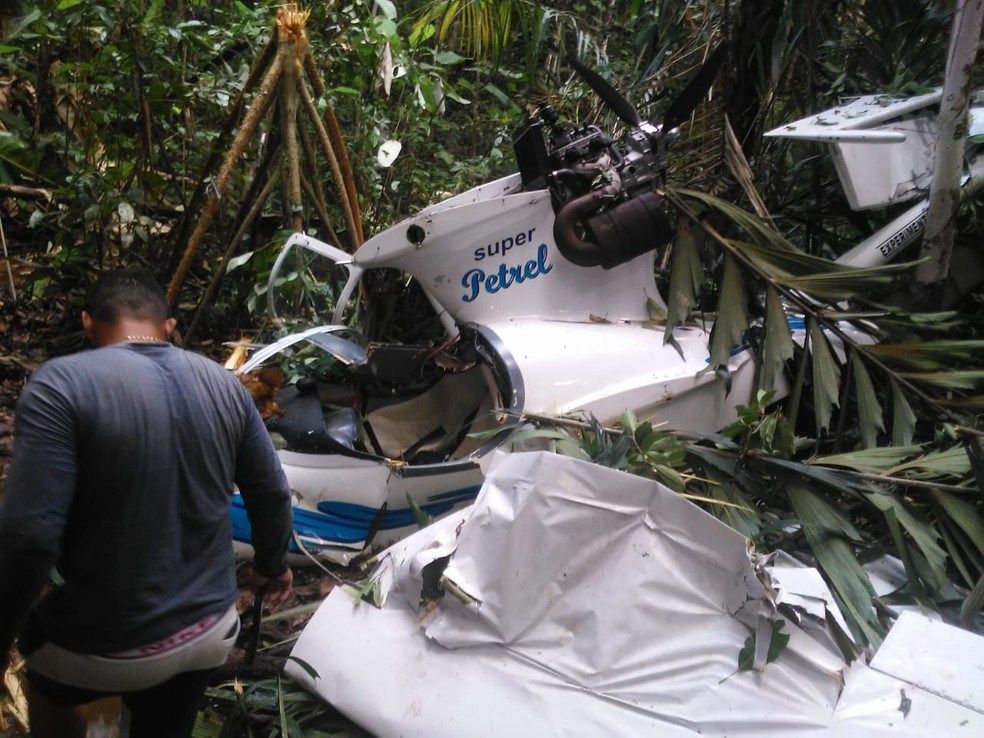 Avião de pequeno porte cai em área de mata no interior do AM