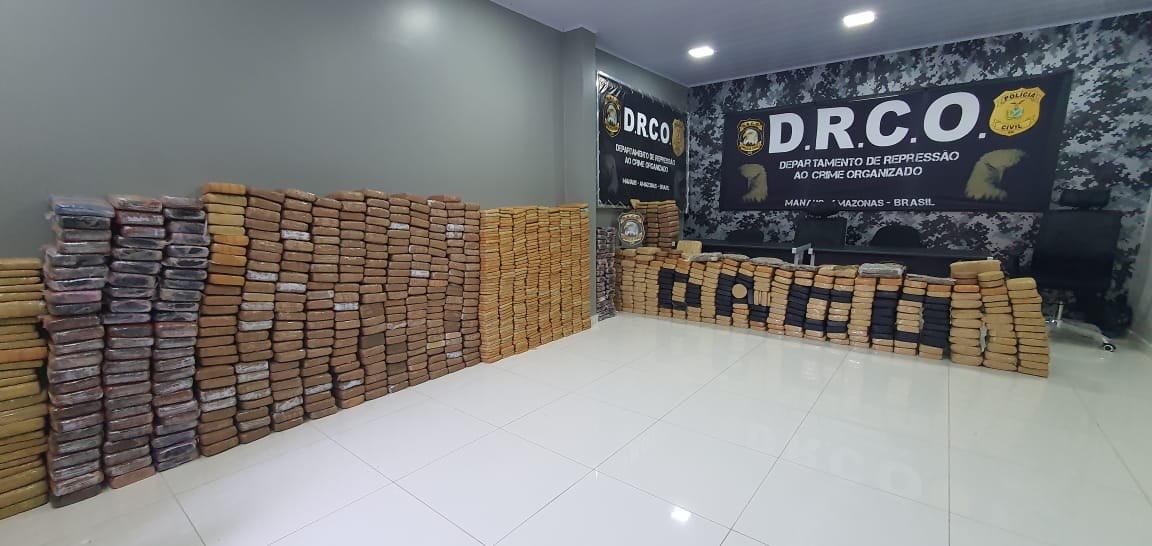 Mais de 1 tonelada de maconha avaliada em R$ 15 milhões é apreendida em Manaus