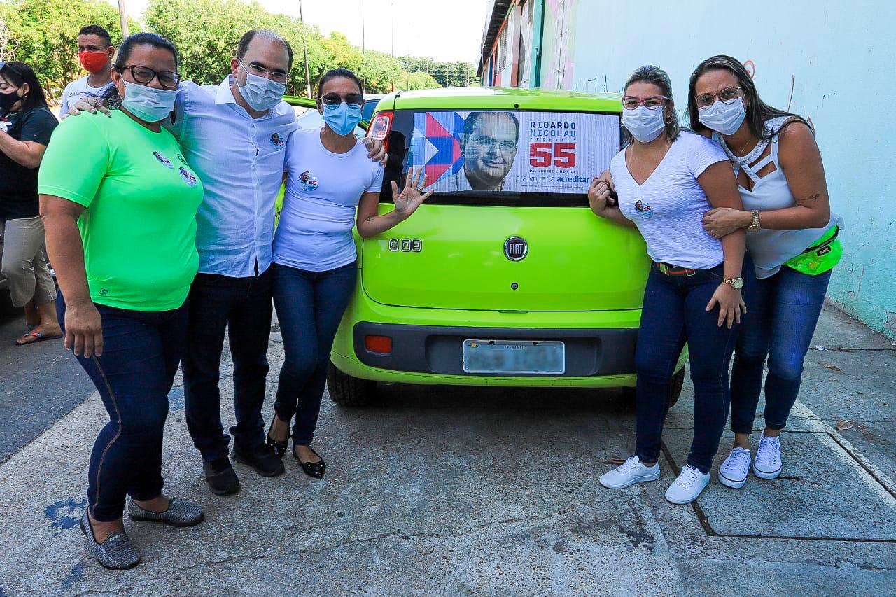 Ricardo Nicolau reúne apoiadores com adesivaço em cinco zonas de Manaus