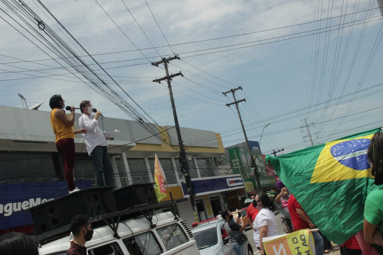 Zé Ricardo e Marklize iniciam campanha com carreata e minicomício na Zona Leste de Manaus