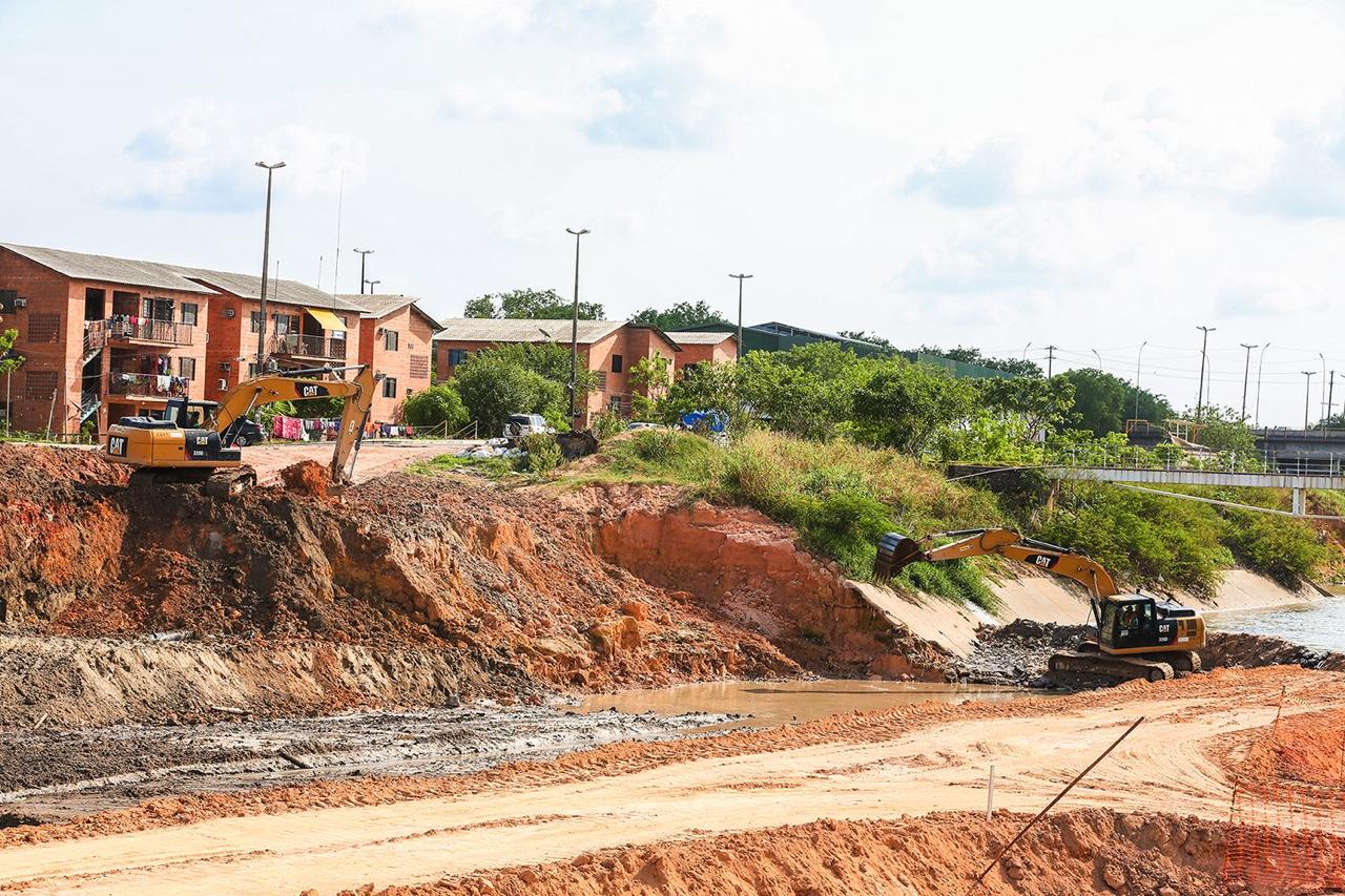 Estado conclui desvio no igarapé do 40 para requalificação urbanística da área
