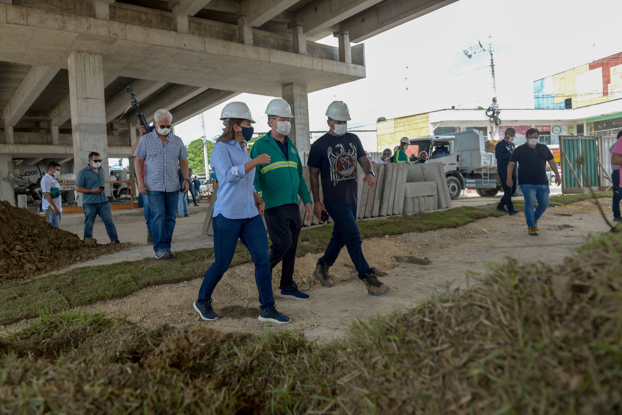Obra do complexo viário do Manoa contará com área de convivência
