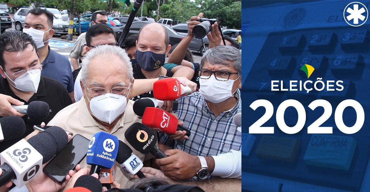 Amazonino vota às vésperas de completar 81 anos e diz que vai dar um “presente para Manaus”