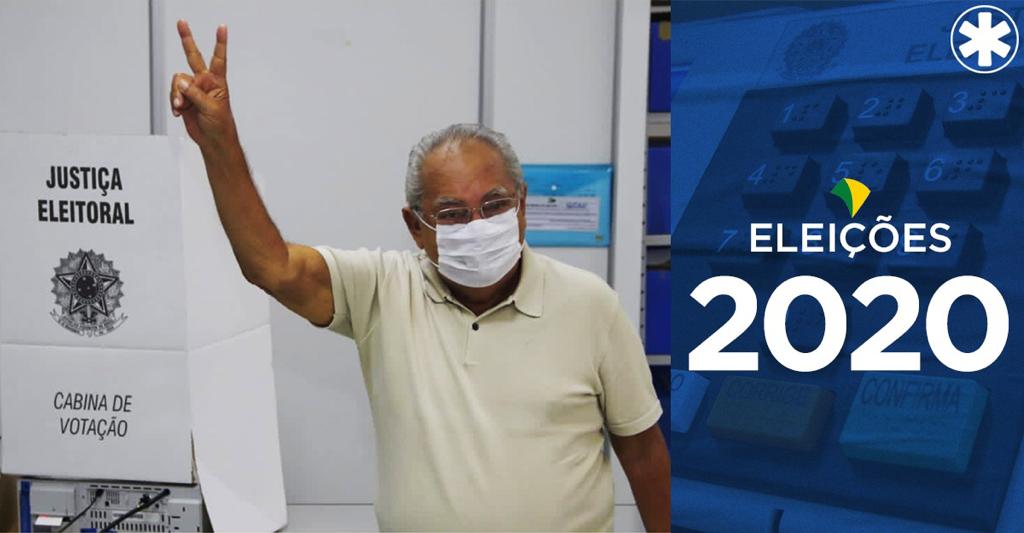 Amazonino vota em Manaus e diz: 'Não sou Matusalém. Sei meus limites'