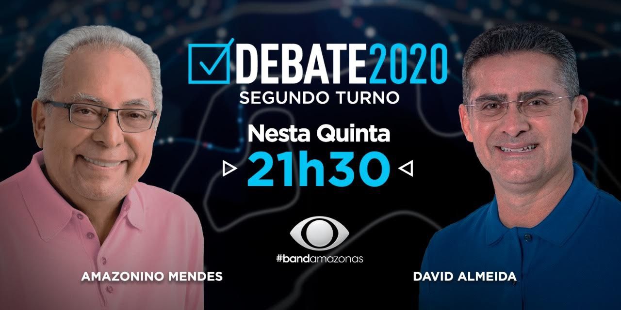 Amazonino e David confirmam presença no debate do 2º turno da Band Amazonas