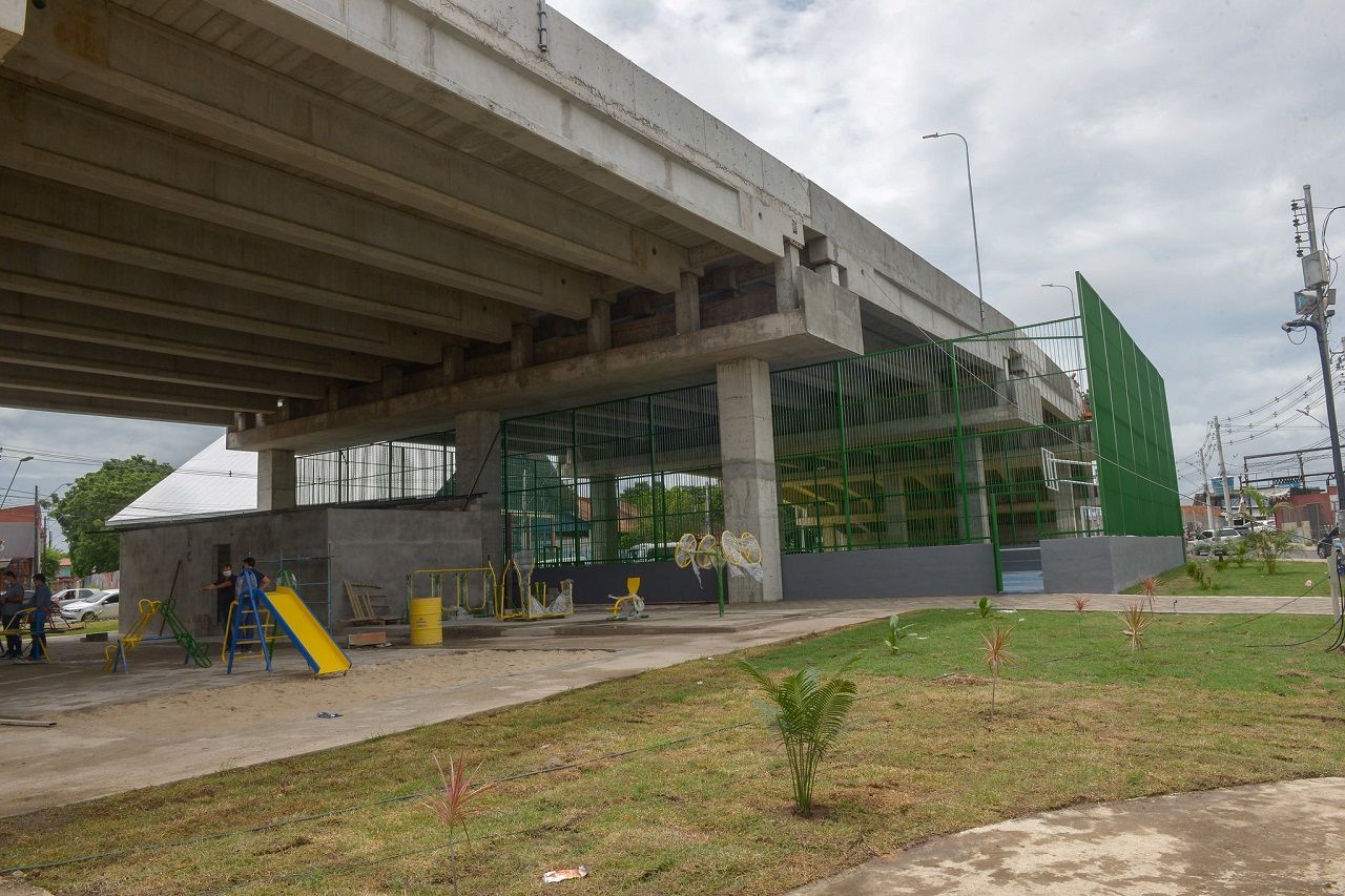 Complexo viário do Manoa está quase pronto e terá área de lazer