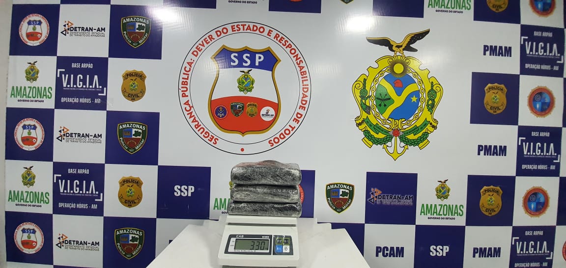 Base Arpão apreende 3 quilos de drogas em Coari