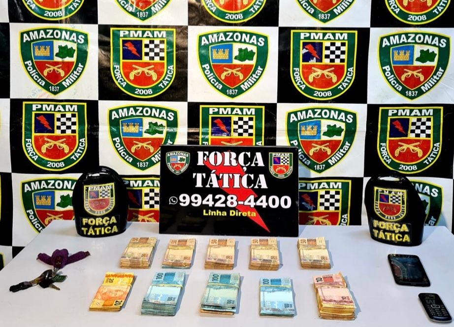 Força Tática recupera R$ 51 mil roubados em Manaus