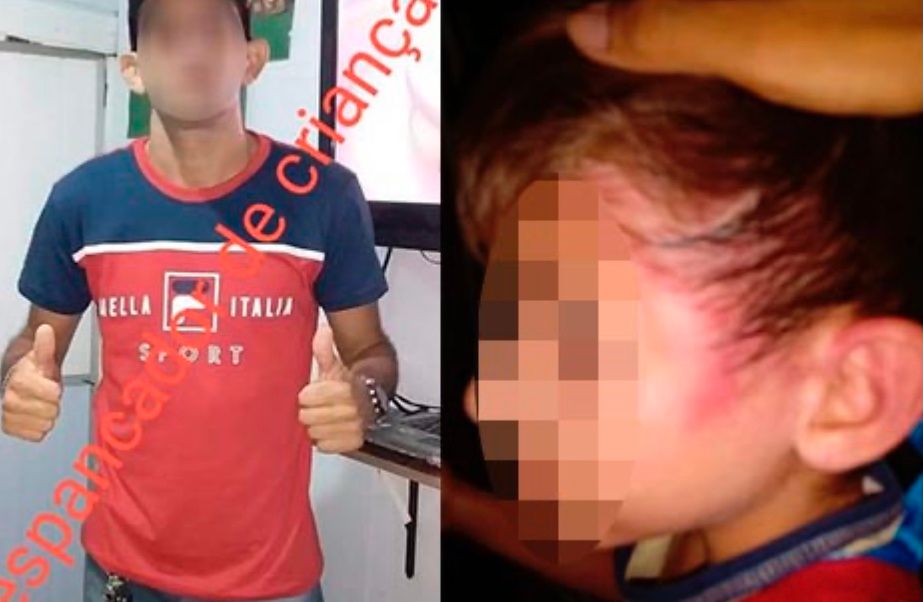 Pai espanca filho e faz vídeochamada para mostrar agressão a mãe