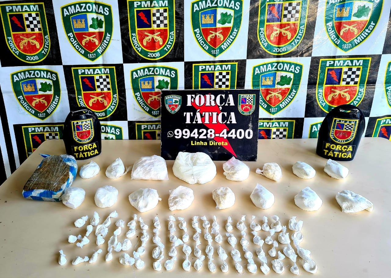 Casal é preso com cinco quilos de drogas no Morro da Liberdade