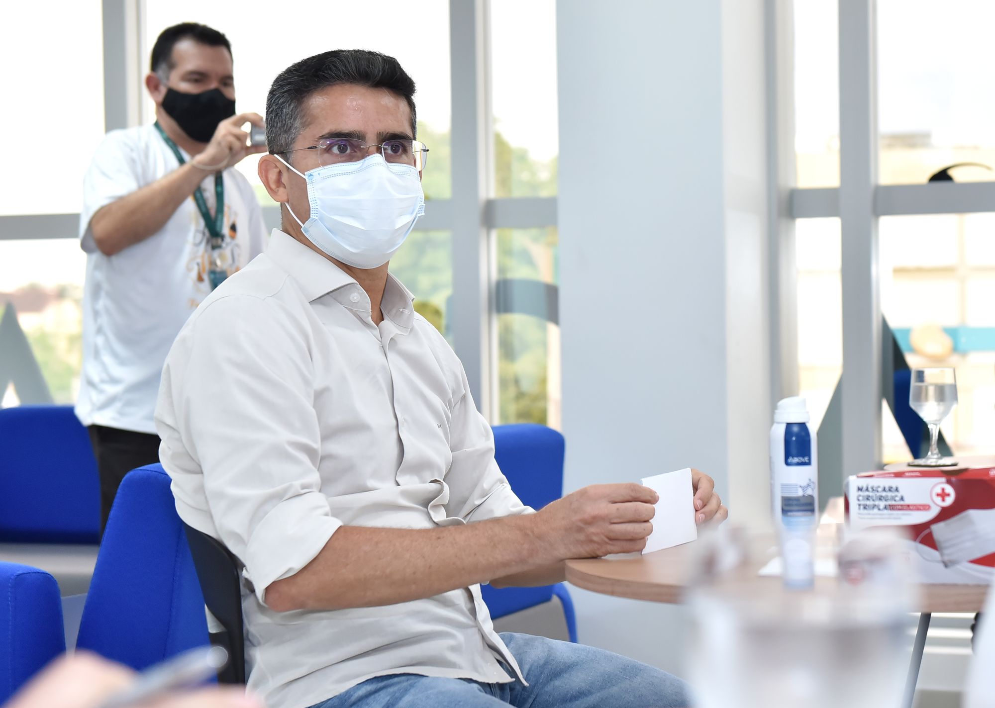 David Almeida se encontra com Arthur Lira, candidato à presidência da Câmara Federal