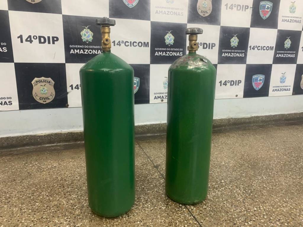 Dupla é presa após vender extintor como cilindro de oxigênio em Manaus