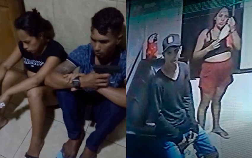 Casal é preso ao tentar assaltar hotel com arma falsa em Manaus