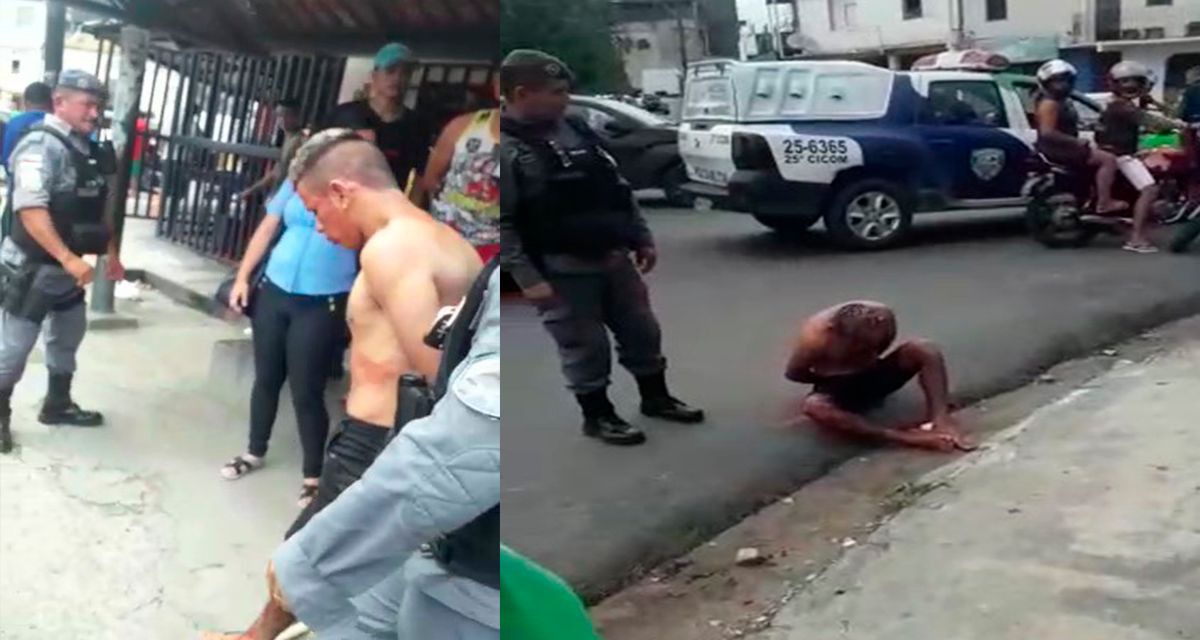 Suspeito de assalto é espancado após tentar assaltar drogaria