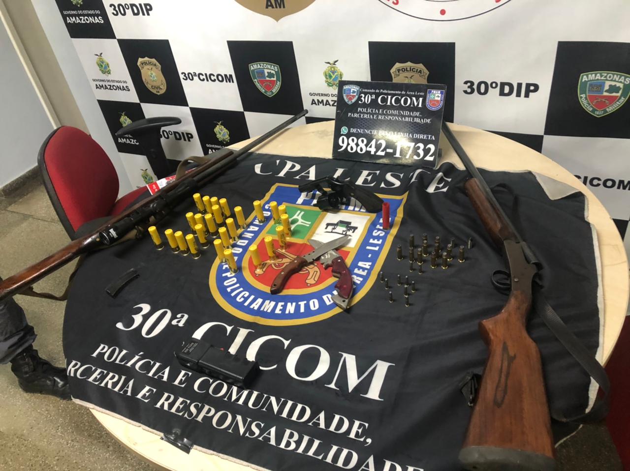 Homem é preso com armas no ramal do Brasileirinho