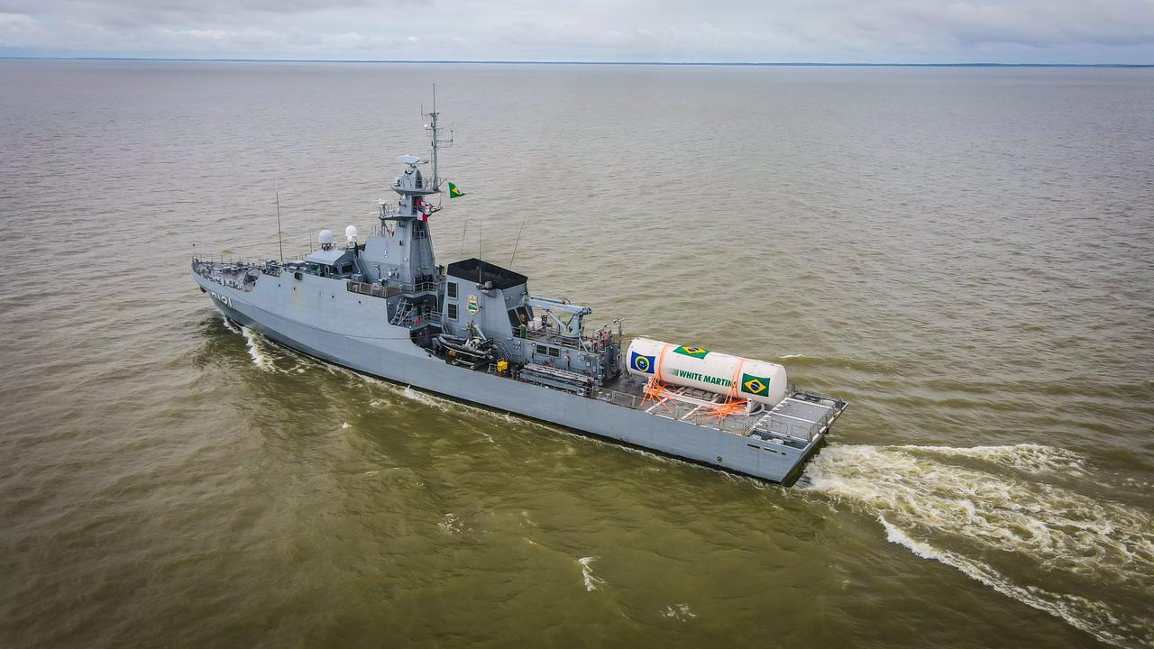 Tanque com 90 mil metros cúbicos de oxigênio está a caminho do Amazonas