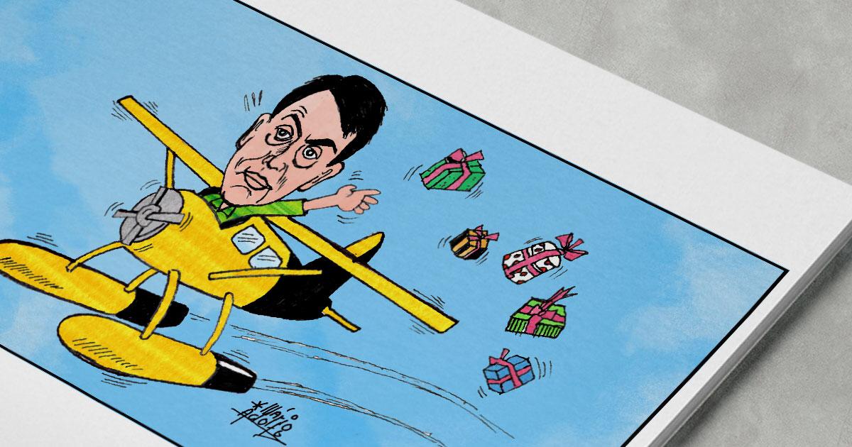 Dito & Feito - Papai Noel de deputado usa avião e Câmara para a conta: R$ 82,5 mil