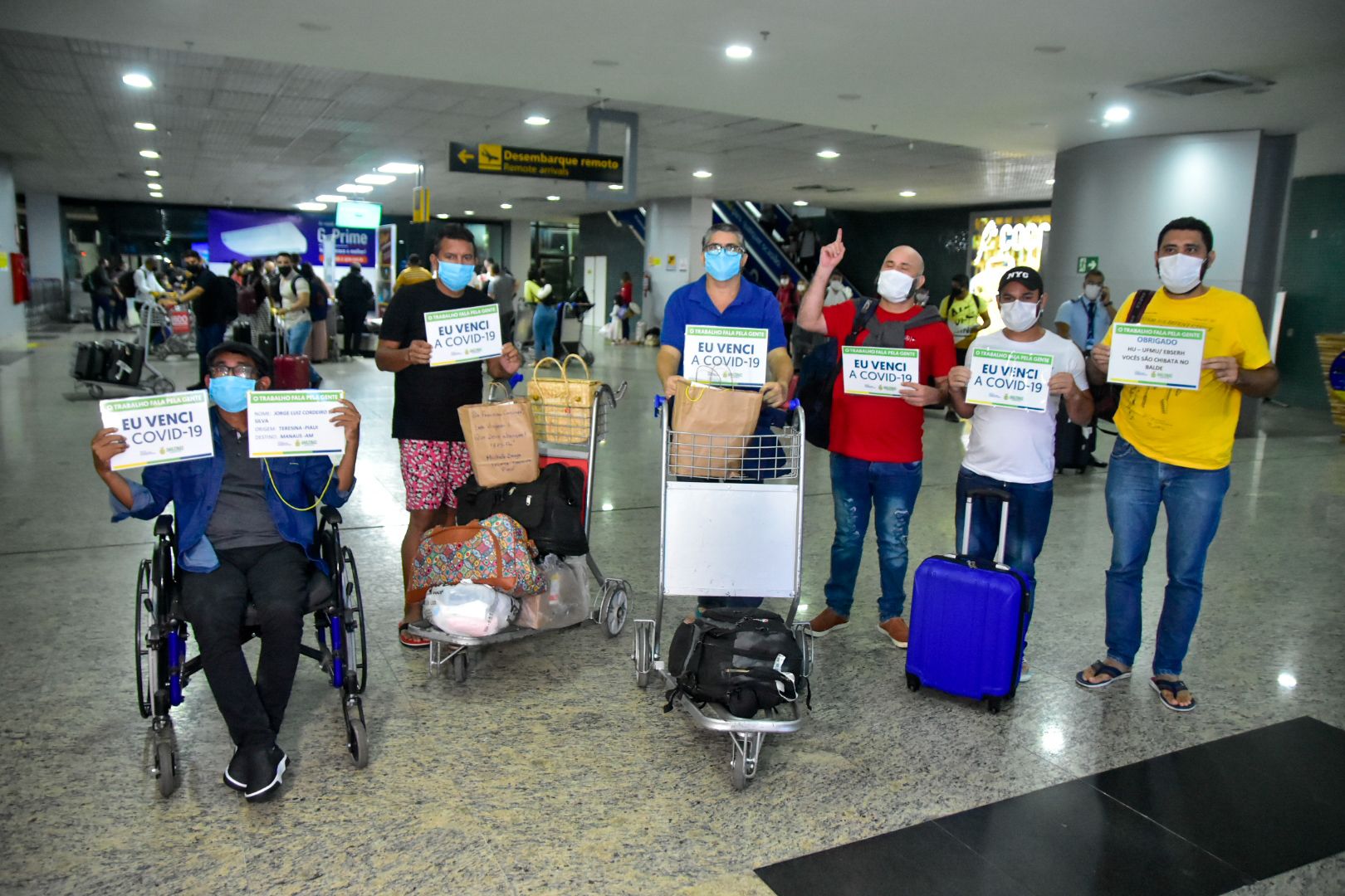 De volta para casa: Mais 21 pacientes recuperados de Covid-19 retornaram para Manaus