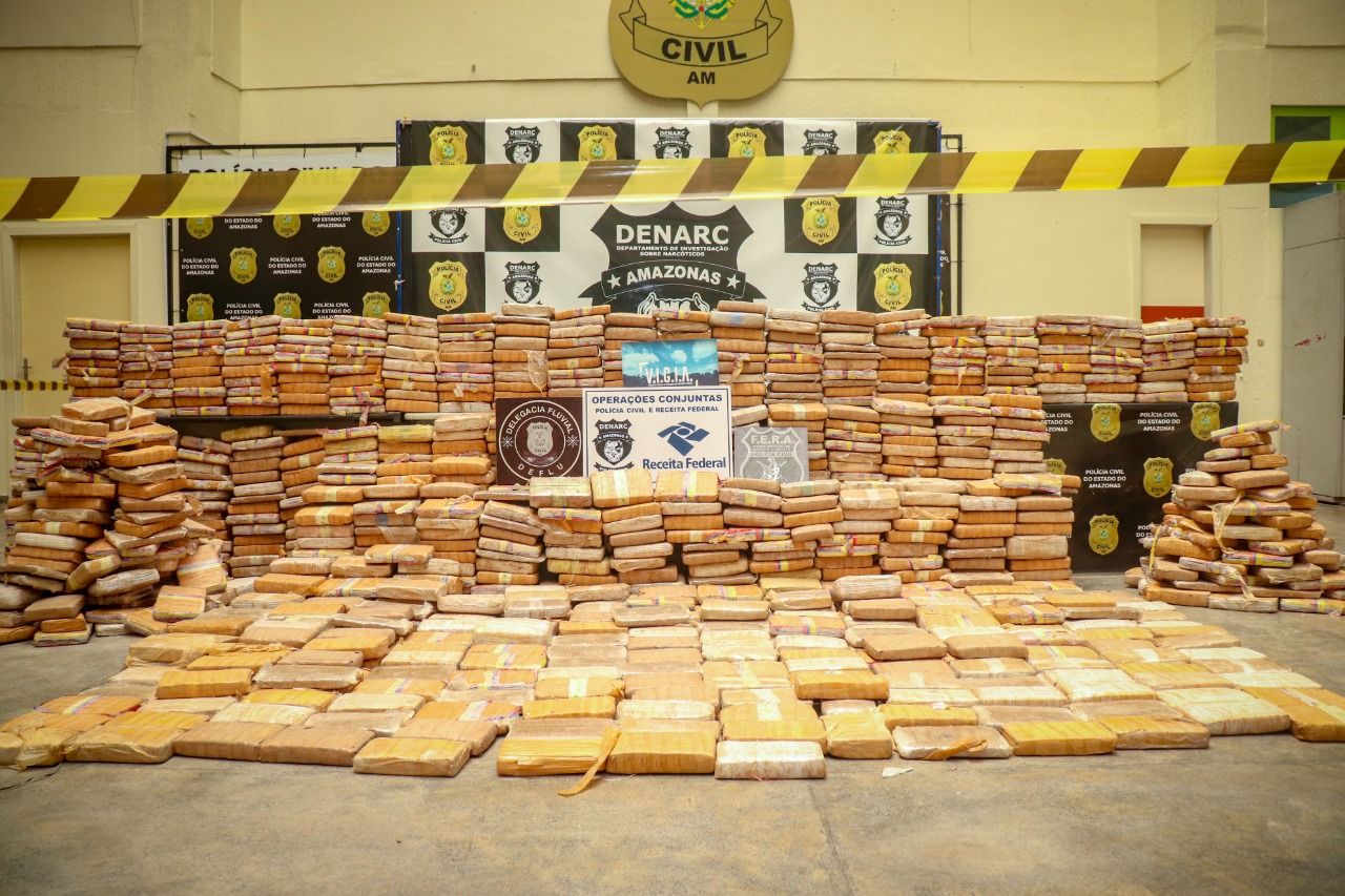 Polícias do AM apreenderam quase 20 toneladas de drogas em 2020