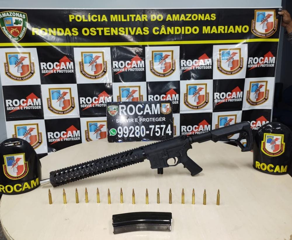 Homem é preso com fuzil na zona leste de Manaus