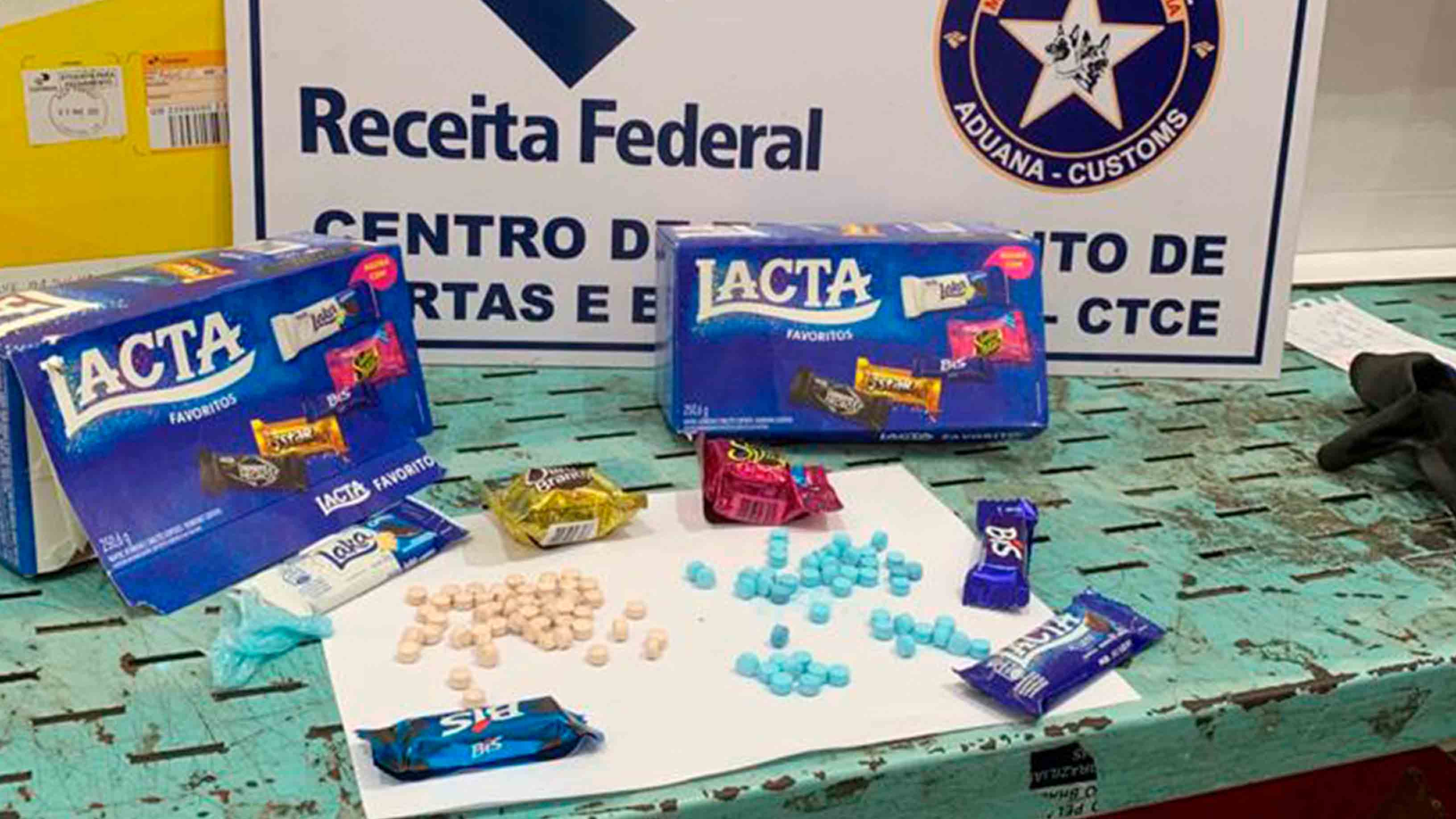 Receita Federal apreende ecstasy em caixas de chocolate