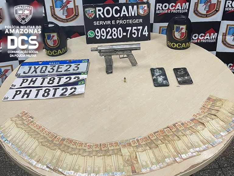 Polícia Militar apreende submetralhadora e R$ 2 mil na zona leste da capital