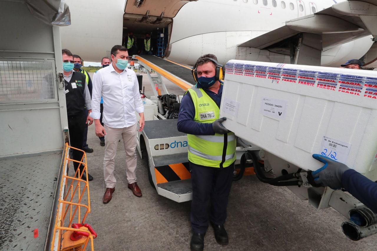 Amazonas recebe sétima remessa de vacina contra a Covid-19 nesta quarta-feira