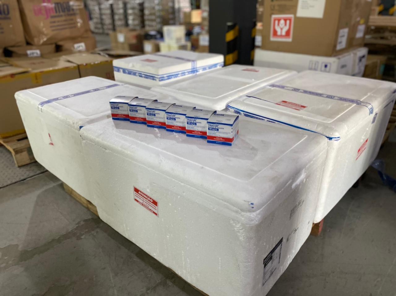 Amazonas recebe nova remessa de medicamentos do Kit Intubação