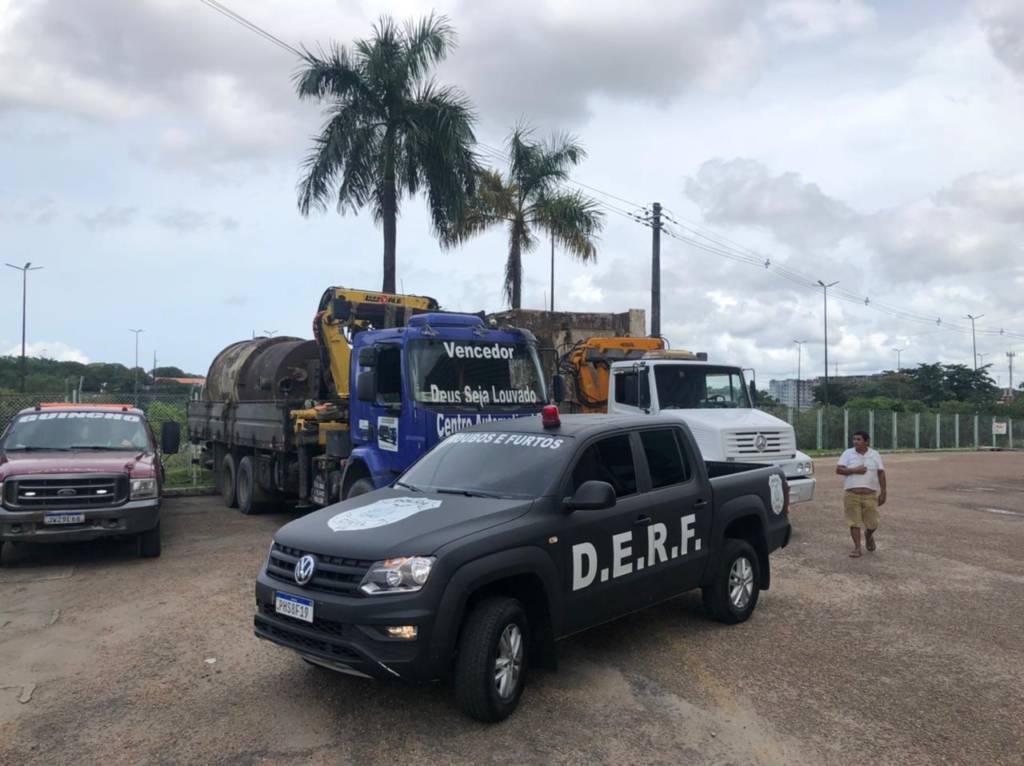 Homens são presos após furtarem usina de asfalto na BR-174