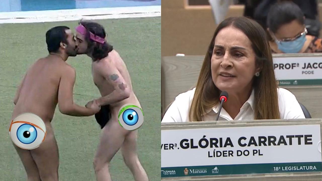 Vereadora de Manaus fica indignada com selinho de Fiuk e Gil no BBB 21